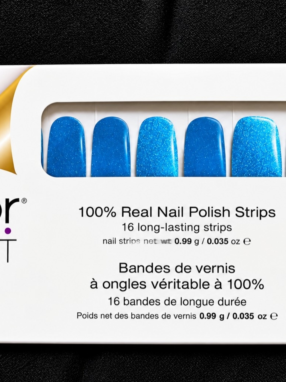 Color Street Blue Glitter Nail Strips - Sparkling Cobalt Set